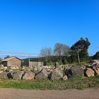 На территории исторического парка "Бастион". Экспозиция "Каменный век".