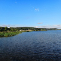 На территории исторического парка "Бастион". Вид на пролив Ворссунсалми