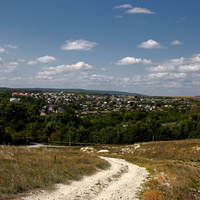 Вид на село с горы