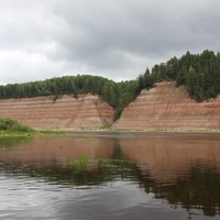 Опоки,геологическое обнажение.