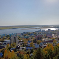 Вид на реку Иртыш и район Самарово