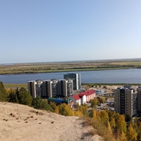 Вид на реку Иртыш и район Самарово