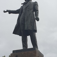 Последняя туча рассеянной бури ! Одна ты несёшься по ясной лазури , одна ты наводишь унылую тень , одна ты печалишь ликующий день ...  Четверостишье из стихотворения Александра Сергеевича Пушкина Туча.