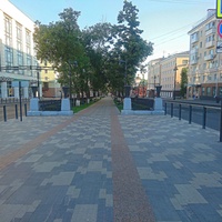 Аллея на Комсомольском проспекте.