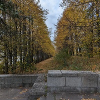 В сквере около памятника Ленину