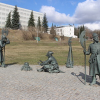 Скульптурная композиция "Стрельцы" на ул. Тульской.