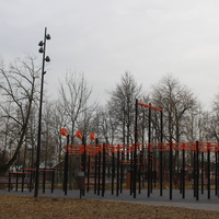 В парке имени Героя Советского Союза Олега Степанова.