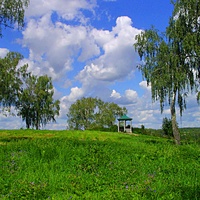 Деревянная беседка на Соборной горе.