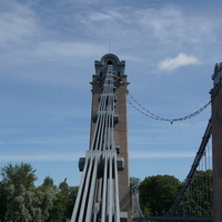 Мост через реку Великая в городе Остров