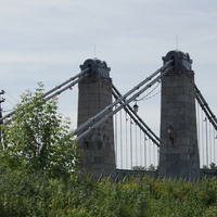 Мост через реку Великая в городе Остров