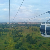 Нижегородская канатная переправа через Волгу между Н. Новгородом и Бором. Длина — 3661 м (56 современных кабин с весны 2025г.). Это самая длинная в Европе канатная дорога над водой: её протяжённость над Волгой — 861 м. Пойменные луга.