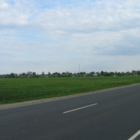д.Черняны. Вид на деревню с трассы Кобрин-Малорита. Май 2011г.