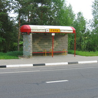 д.Горы. Автобусная остановка. Май 2011г.