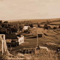 Казеевка 60х годов   Вид с церкви на плотину