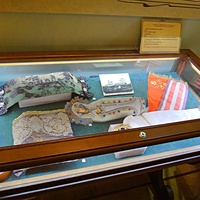 Усадьба Рукавишниковых. Историко-архитектурный музей-заповедник. Предметы из Абабковского Георгиевского женского монастыря: Плащаница в шитой ризе "Успение Пресвятой Богородицы", 19 век.