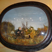 Усадьба Рукавишниковых. Историко-архитектурный музей-заповедник. Копия картины Василия Перова «Охотники на привале».