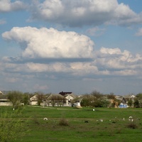 Вид с автополигона в направлении домов по ул.Шоссейной (западная окраина т.н.пл.Колхозной)