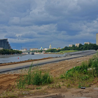 Новая набережная на месте предприятий Москвы около стадиона Торпедо