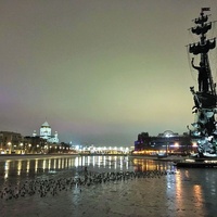 Москва-река - памятник Петру Великому