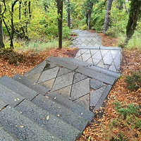 Парк санатория "Горный" в п.г.т. Курпаты.