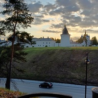 Вид на Тобольский кремль из сада Ермака