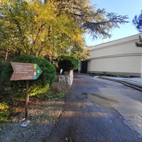 Санаторий "Горный" в п.г.т. Курпаты. Дорожка  между корпусами и в сторону клуба и столовой.