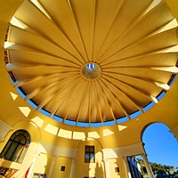 Санаторий "Горный" в п.г.т. Курпаты. Ротонда у клуба и столовой. Купол.