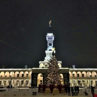 Северный речной вокзал новогодний