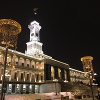 Северный речной вокзал зимой