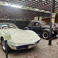 Музей автомобильного искусства. Модель Chevrolet Corvette C3 convertible 1968г. 3-е поколение американского спорт-кара. Одна из уникальных моделей, укомплектованная гоночным 7л двигателем в кузове кабриолет (с АКПП). Такие машины дарили астронавтам.