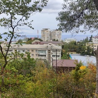 Вид с Севастопольского шоссе на Стройгородок, микрорайон пос. гор. типа Гаспра.