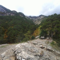 Пешеходный экологический маршрут "Боткинская тропа" на территории Ялтинского горно-лесного заповедника. Смотровая площадка.