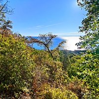 Царская, Горизонт., Солнеч. тропа вдоль ЮБК от Ливад. дворца до сан. им. Розы Люксембург в Гаспре. По ней гулял Николай II, потому – Царская. После революции -  Солнечная. Длина — 6,7 км; наклон — < 3° (поэтому гориз-я); высота над морем, — 133–203 м