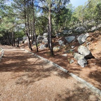 Царская, Горизонт., Солнеч. тропа вдоль ЮБК от Ливад. дворца до сан. им. Розы Люксембург в Гаспре. По ней гулял Николай II, потому – Царская. После революции -  Солнечная. Длина — 6,7 км; наклон — < 3° (поэтому гориз-я); высота над морем, — 133–203 м