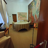 Зал совещаний в Юсуповском дворце в Кореизе, где в 1945 г. проходила Ялтинская конференция.