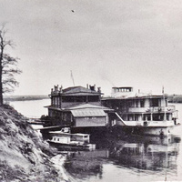 Пристань на Оке, колесный пароход Мичурин