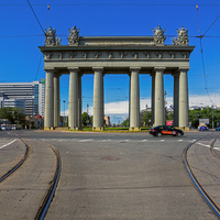 Санкт-Петербург.  Московский район. Московские ворота и одноимённая площадь.
