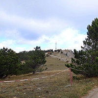 На плато Ай-Петри. Дорога от горы Ай-Петри к посёлку Охотничье.