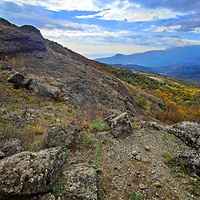 На склоне горы Южная Демерджи.