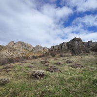 "Долина привидений" на склоне горы Южная Демерджи.
