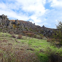 "Долина привидений" на склоне горы Южная Демерджи.