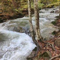 Серия из верхних каскадов водопада Джур-Джур на реке Улу-узень по территории гос. природного гидрологического заказника регионального значения «Хапхальский».