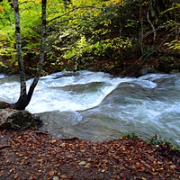 Серия из верхних каскадов водопада Джур-Джур на реке Улу-узень по территории гос. природного гидрологического заказника регионального значения «Хапхальский».