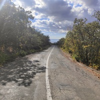 Дорога от Алуштинского шоссе к СОСЛ МЭИ "Алушта".