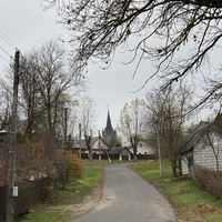 Касьцёл. Выгляд з ніжняга пляжа