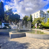 Фонтан "Рыбак" на улице Ленина