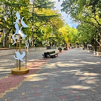 Аллея в Приморском парке.