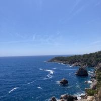 The sea near the city