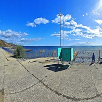 Панорама набережной в СОСЛ МЭИ "Алушта".