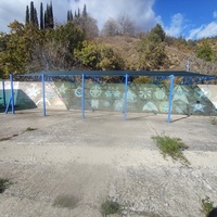 На территории СОСЛ МЭИ "Алушта". "Аллея звёзд" вдоль набережной.